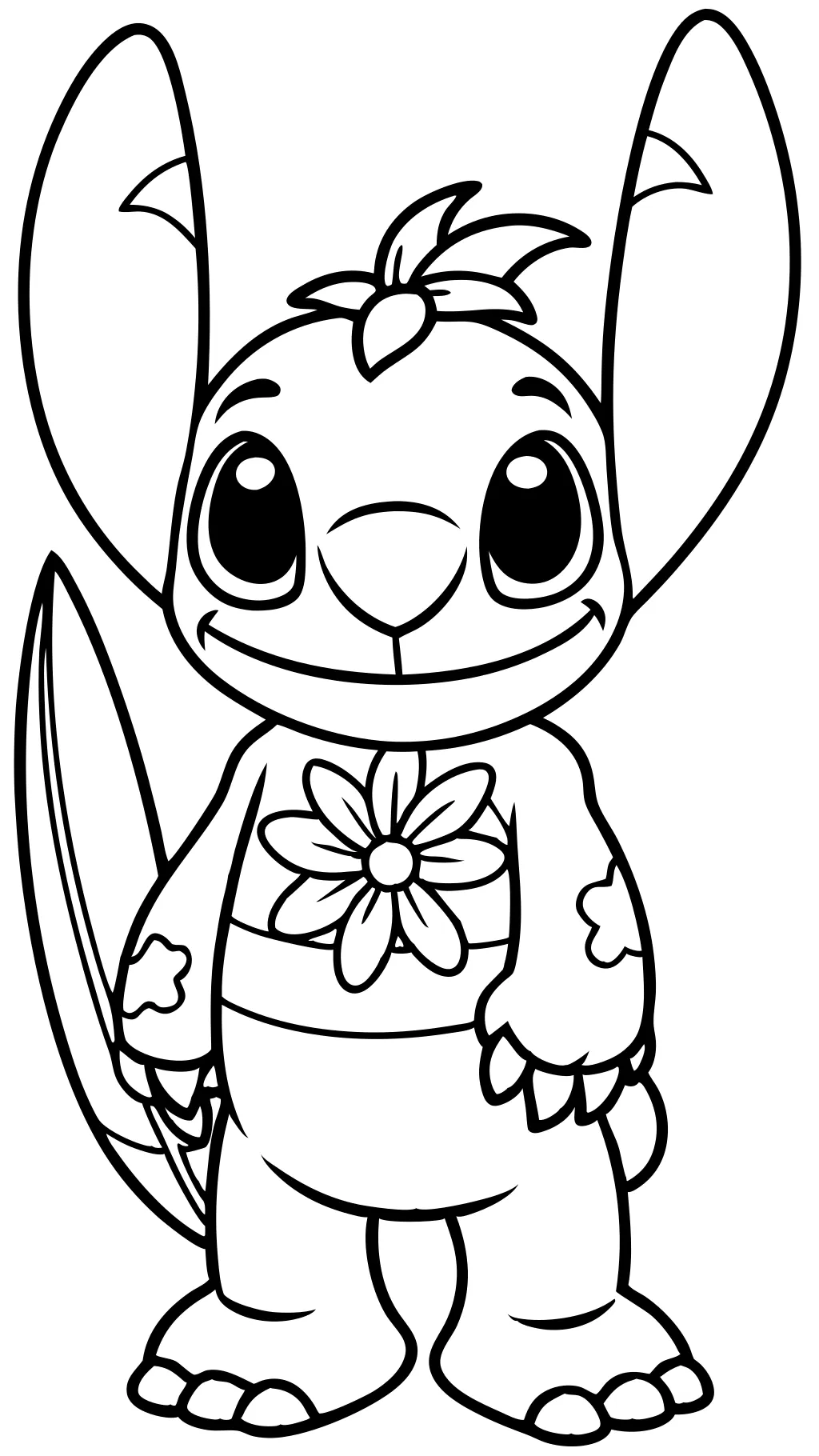 stitch coloring page free